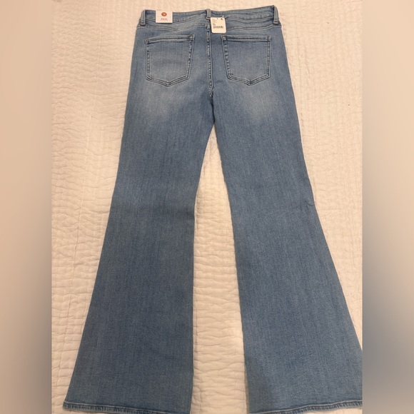 Just Black Light Blue High-Rise Flare Jeans NWT - Picture 5 of 5